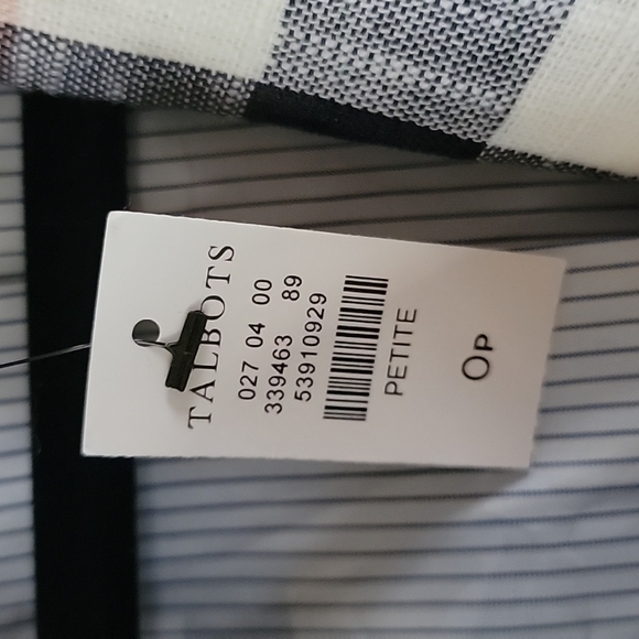 Talbots Blazer Women's Petite Cotton Polyester NWT Jacket - Picture 4 of 11